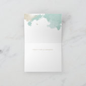 Moderne Aquarellstrümpfe Hochzeit Danke Karte (Innenseite)