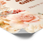 Moderne Aquarelltafeln Rote Karten und Geschenke Poster (Ecke)