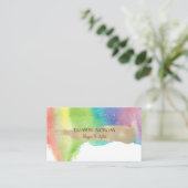 Moderne Aquarelltasche, Goldrausch Visitenkarte (Stehend Vorderseite)