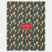 Moderne Aquarelltöne in festlichen Farben Geschenk Fleecedecke (Vorderseite)