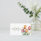 Moderne Aquarelltulissen Visitenkarte (Stehend Vorderseite)