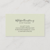 Moderne Aquarelltulissen Visitenkarte (Rückseite)