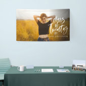 moderne Aquarelltypografie-Foto Banner (Messeveranstaltung)