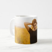 Moderne Aquarelltypografie Graduate Foto invita Kaffeetasse (Vorderseite Links)