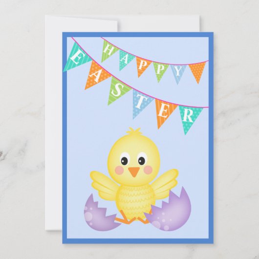 Moderne Aquarelluhr Osterfeier Jagen Einladung (Rückseite)