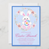 Moderne Aquarelluhr Osterfeier Jagen Einladung (Vorderseite)