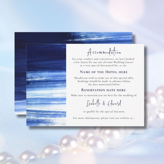 Moderne Aquarellwaschkabine Begleitkarte