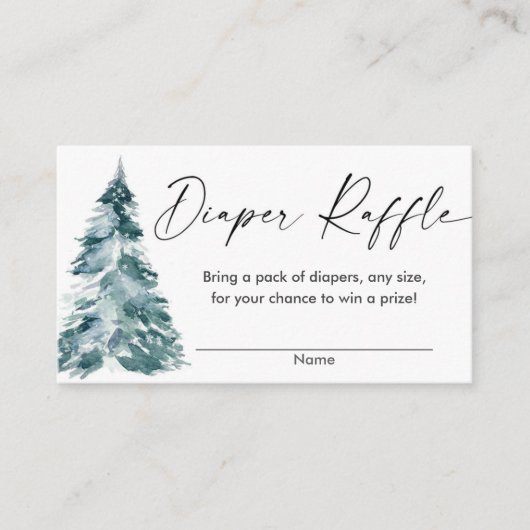 Moderne Aquarellweihe Begleitkarte (Vorderseite)