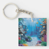 Moderne Aquarium Fisch Tank Schlüsselanhänger (Vorderseite)