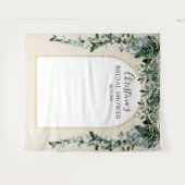 Moderne Arch Aquarell botanischer Hintergrund Wandteppich (Vorderseite (Horizontal))