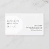 Moderne Arch Daisy Visitenkarte (Rückseite)