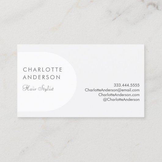 Moderne Arch Daisy Visitenkarte (Rückseite)