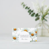 Moderne Arch Daisy Visitenkarte (Stehend Vorderseite)
