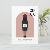 Moderne Arch Die Tassel war eine Graduierungsparte Einladung (Stehend Vorderseite)