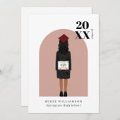 Moderne Arch Die Tassel war eine Graduierungsparte Einladung (Vorne/Hinten)