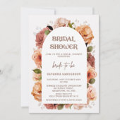 Moderne Arch Fall Blumendusche Einladung (Vorderseite)