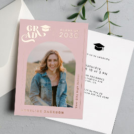 Moderne Arch-Foto-Abschluss Rose Gold Folieneinladung