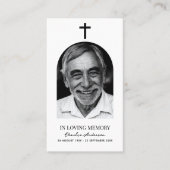 Moderne Arch Foto Christliche Gedenkkarten Visitenkarte (Vorderseite)