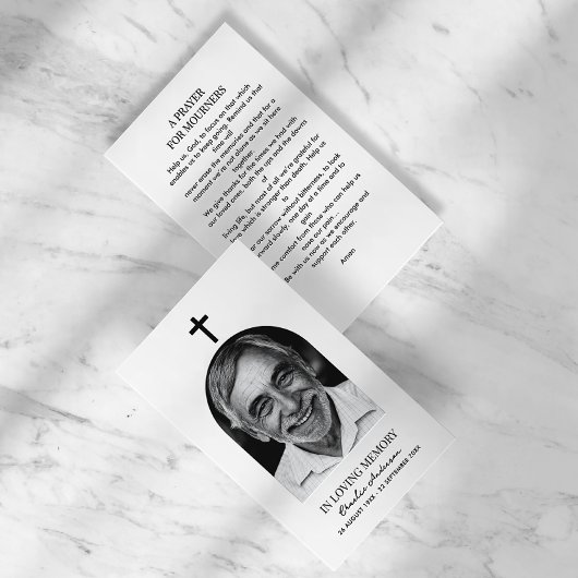 Moderne Arch Foto Christliche Gedenkkarten Visitenkarte