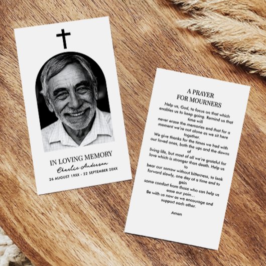 Moderne Arch Foto Christliche Gedenkkarten Visitenkarte