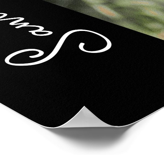 Moderne Arch Foto Graduation Party Black Poster (Ecke)