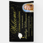 Moderne Arch Foto High School Graduation Party Banner (Vertikal)