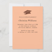 Moderne Arch Foto High School Graduation Party Einladung (Rückseite)