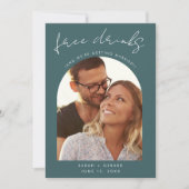 Moderne Arch Foto Hochzeit Save The Date (Vorderseite)