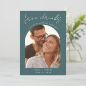 Moderne Arch Foto Hochzeit Save The Date (Stehend Vorderseite)