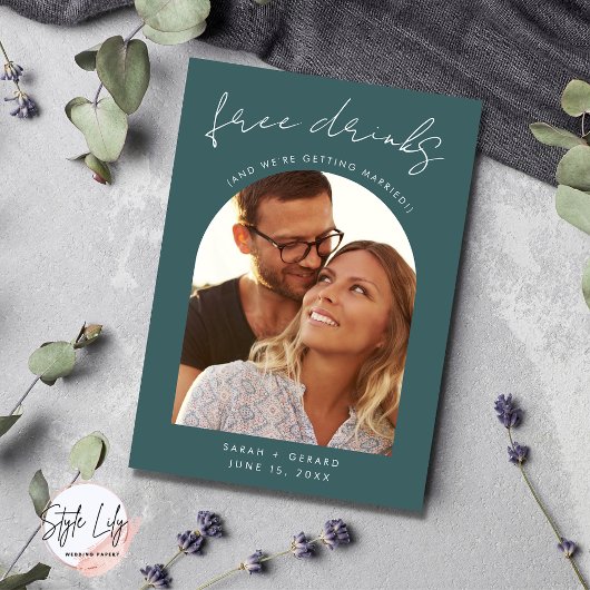 Moderne Arch Foto Hochzeit Save The Date