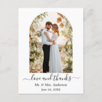 Moderne Arch Foto Rahmen Hochzeit Liebe und Dank