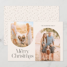 Moderne Arch Frame Collage Minimalistisches Foto U Feiertagskarte