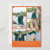 Moderne Arch Graduates Double Graduation Party Einladung (Rückseite)