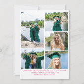 Moderne Arch Graduates Double Graduation Party Einladung (Rückseite)