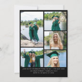 Moderne Arch Graduates Double Graduation Party Einladung (Rückseite)