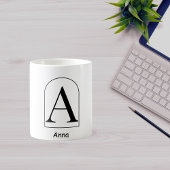 Moderne Arch Initialen Kaffeetasse