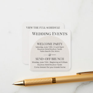 Moderne Arch jüdische Hochzeit Details Karte Vorla