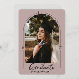 Moderne Arch Lila Abschluss Ankündigung &