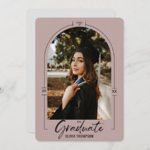 Moderne Arch Lila Abschluss Ankündigung &