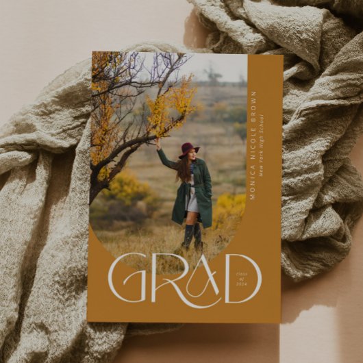 Moderne Arch Minimalistisch Foto Graduation Party Einladung