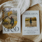 Moderne Arch Minimalistisch Foto Graduation Party Einladung