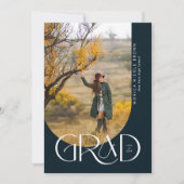 Moderne Arch Minimalistisch Foto Graduation Party Einladung (Vorderseite)