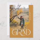 Moderne Arch Minimalistisch Foto Graduation Party Einladung (Vorderseite)