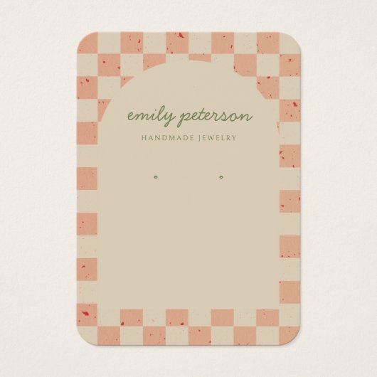 Moderne Arch Orange Green Jewellcard (Vorderseite)