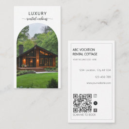 Moderne Arch QR-Code Ferienvermietung Gästehaus Visitenkarte