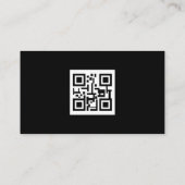 Moderne Arch QR-Code Professional Code Professiona Visitenkarte (Rückseite)