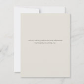 Moderne Arch Sage Green Wedding Save the Date Card (Rückseite)