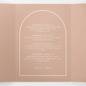 Moderne Arch Signature Cocktail Drinks Menü Hochze (Innenseite Mitte)