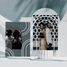 Moderne Arch Two Foto Hochzeit