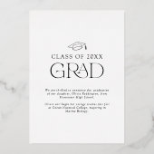 Moderne Arch Typografy Foto Grad Ankündigung (Rückseite)